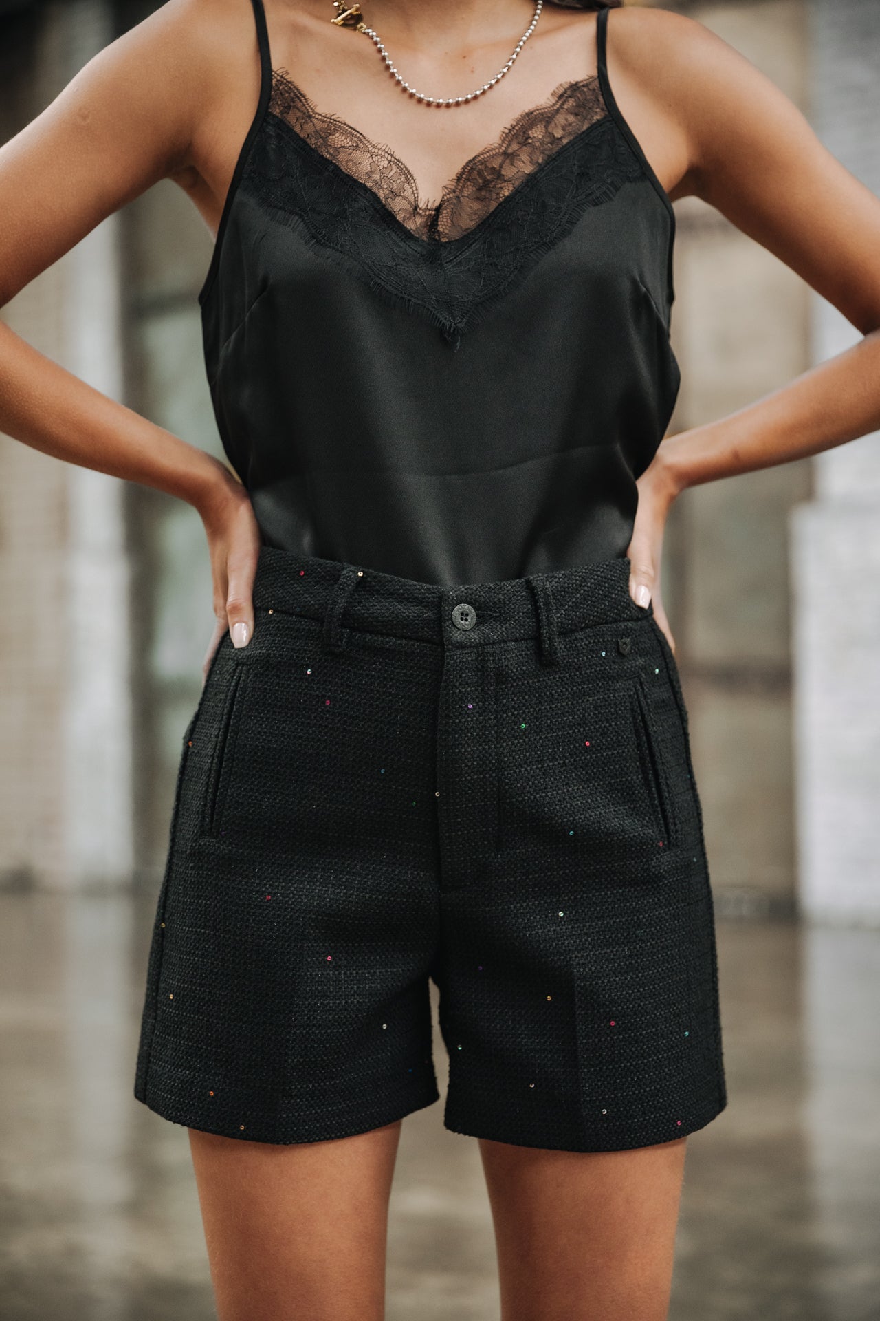 

Short Mujer Flavie Tweedy black | Freeman T. Porter