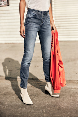 

High Waist Slim Jeans Damen Meryle brazil | Freeman T. Porter