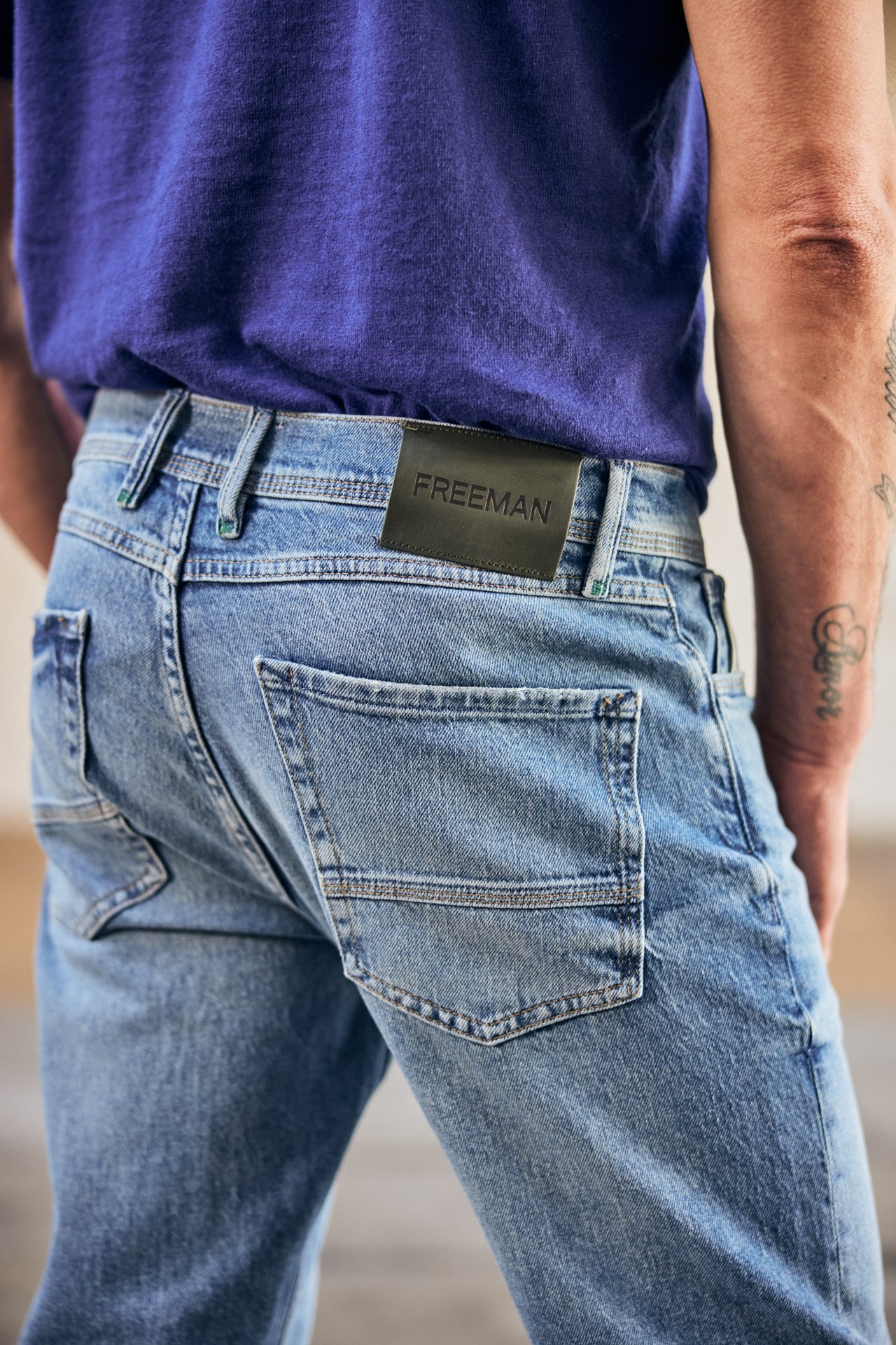 

Eng anliegende gerade Jeans Mann Jimmy pragua | Freeman T. Porter
