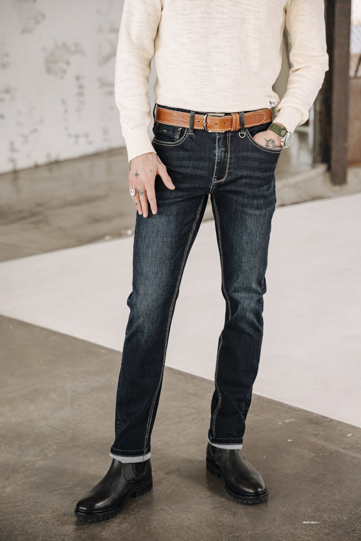 

Jeans droit ajusté Homme Jimmy joggy | Freeman T. Porter