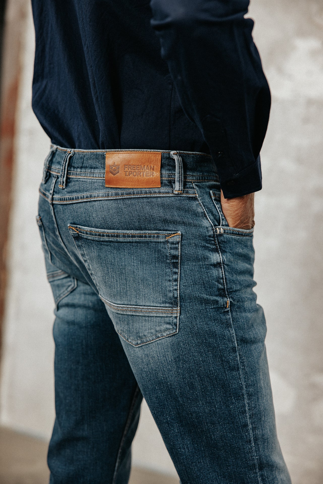 

Jeans rectos ajustados Hombre Jimmy samba dark | Freeman T. Porter