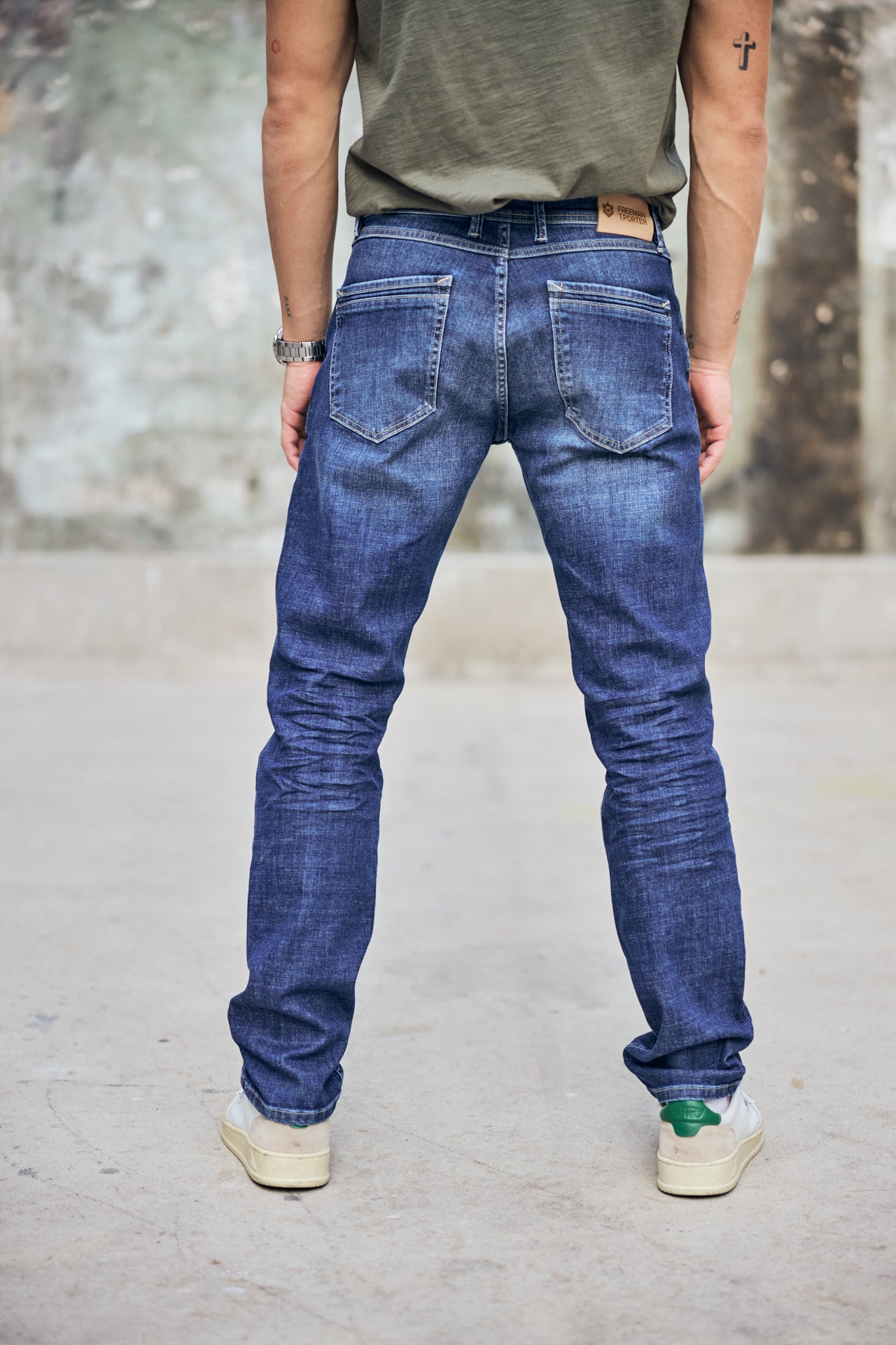 

Eng anliegende gerade Jeans Mann Jimmy bordeen light | Freeman T. Porter