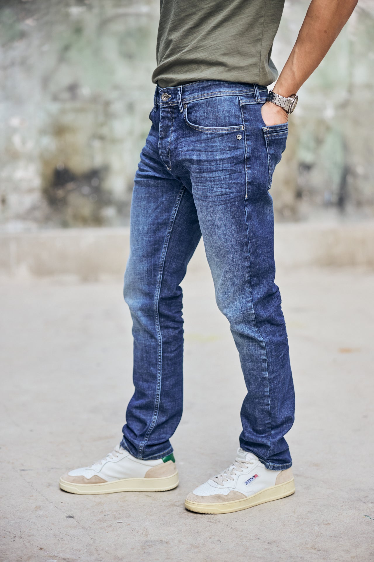 

Eng anliegende gerade Jeans Mann Jimmy bordeen light | Freeman T. Porter