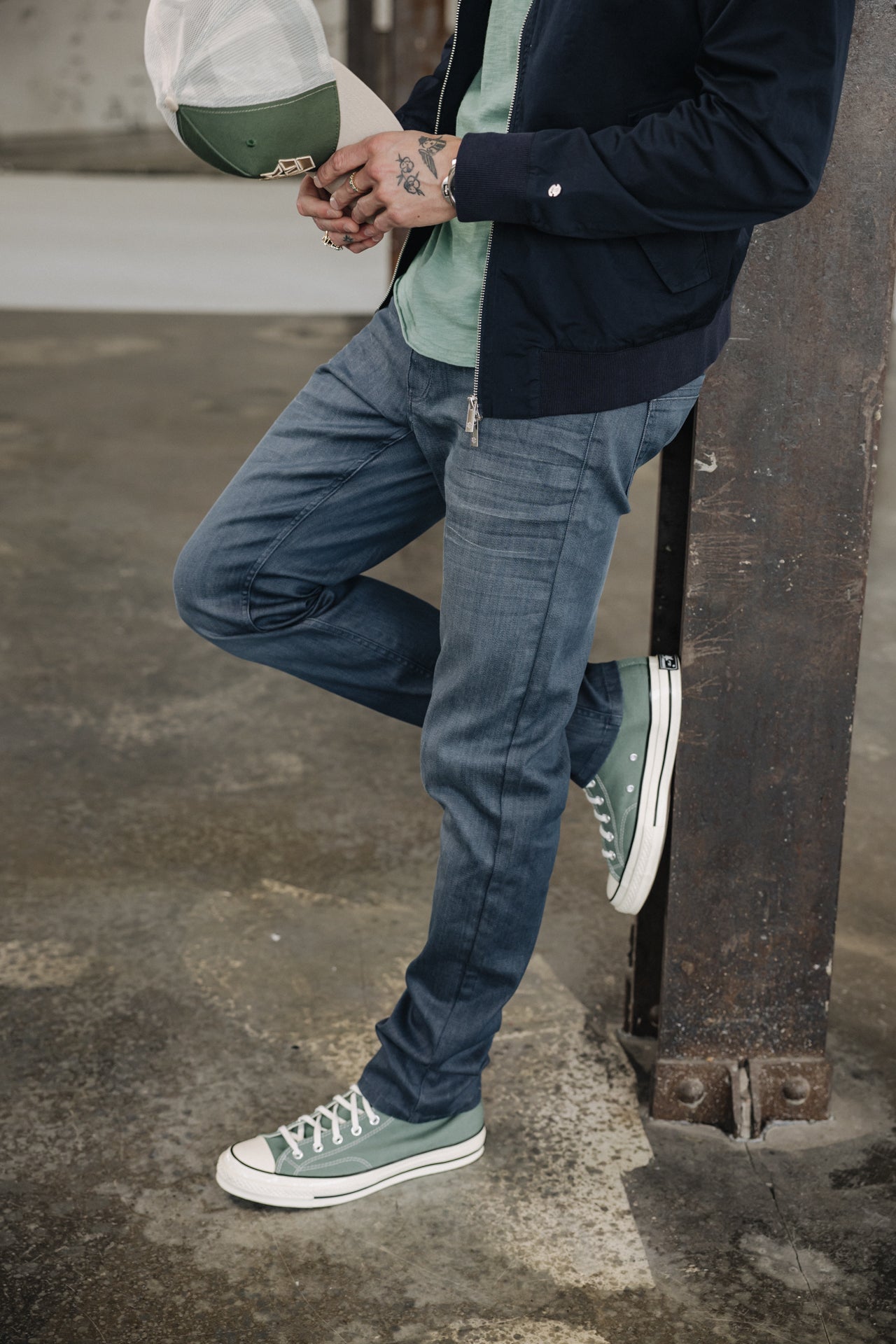

Eng anliegende gerade Jeans Mann Jimmy cid grey-blue | Freeman T. Porter