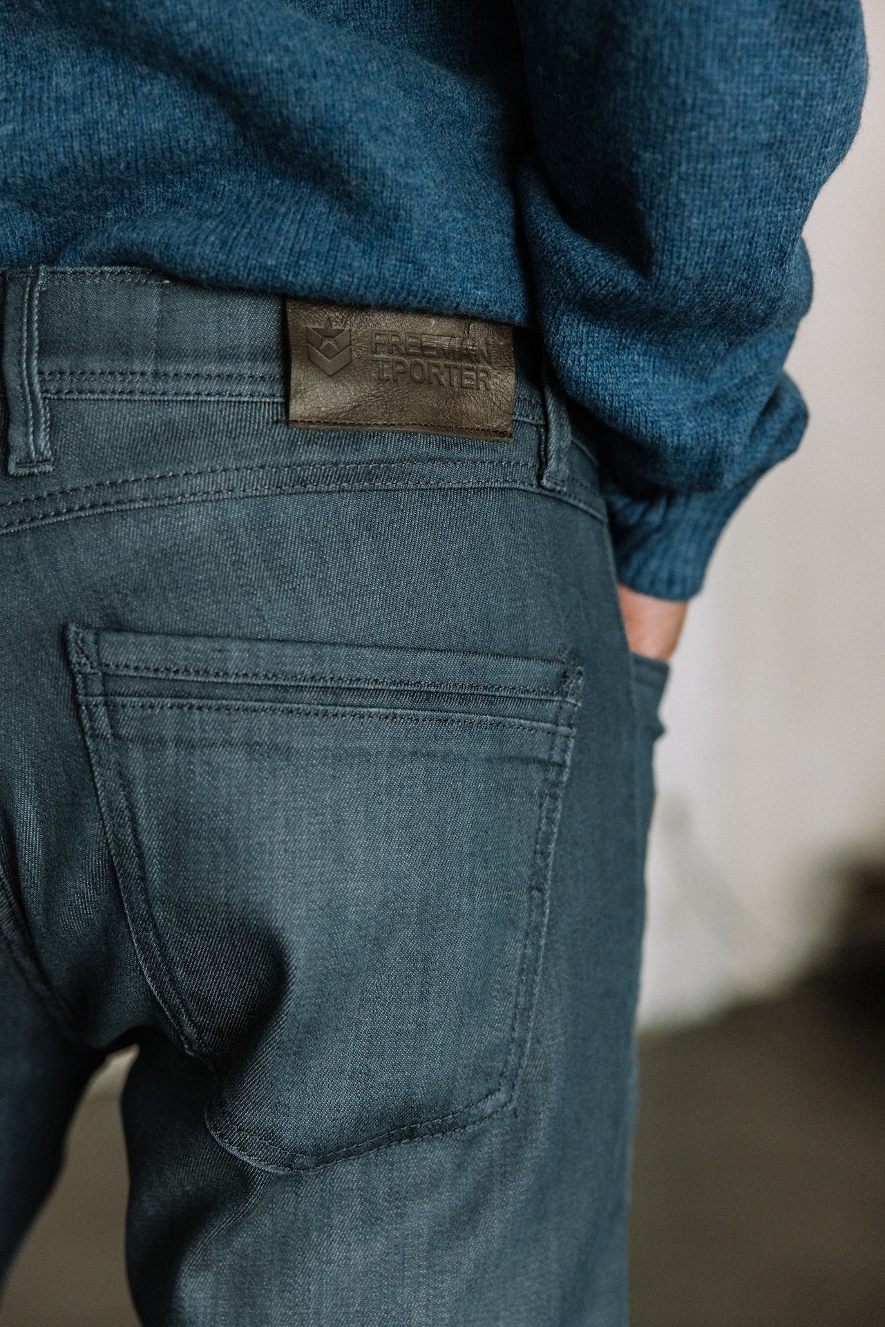 

Jeans droit ajusté Homme Jimmy cid grey-blue | Freeman T. Porter