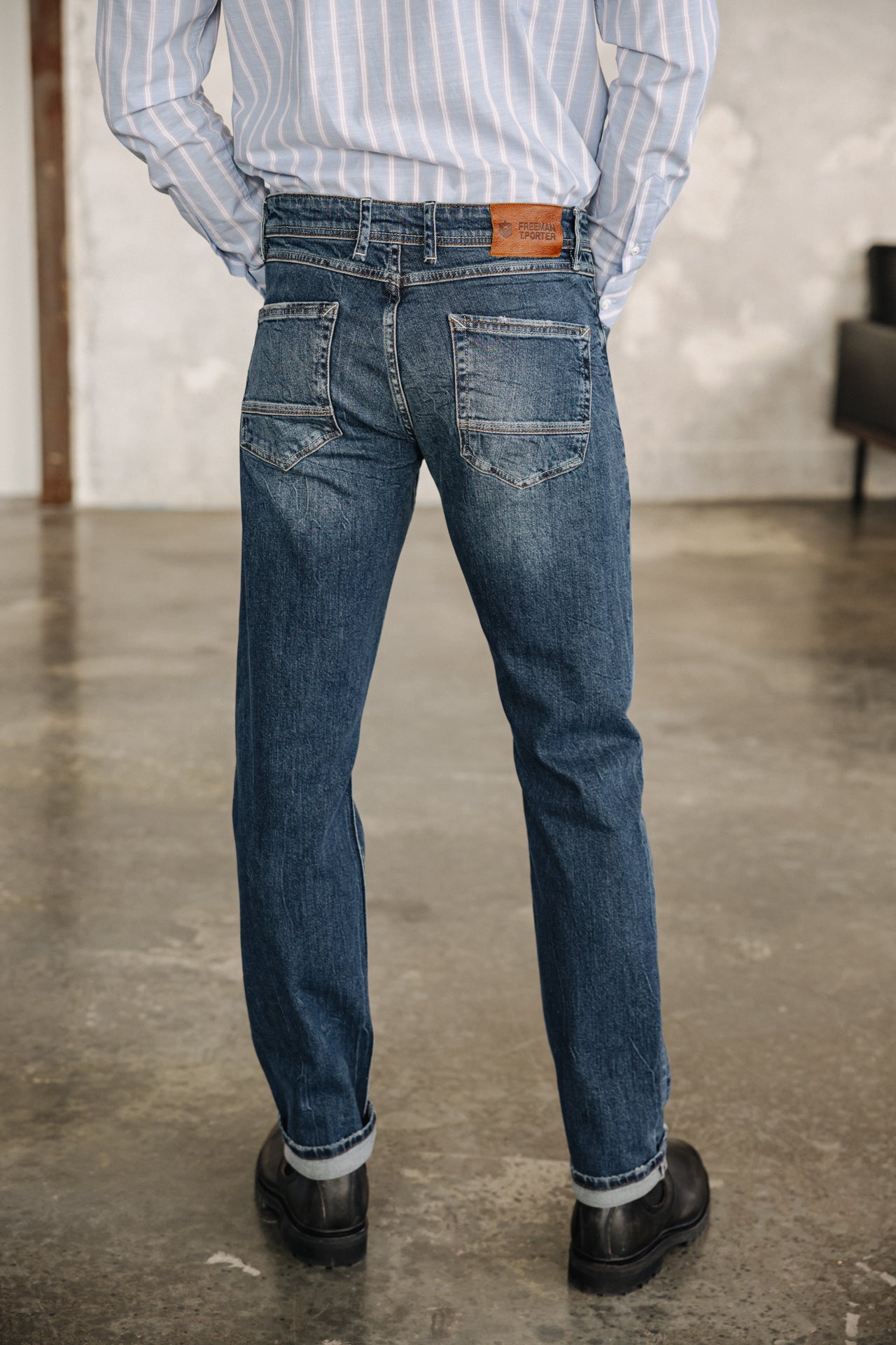 

Eng anliegende gerade Jeans Mann Jimmy sermini | Freeman T. Porter