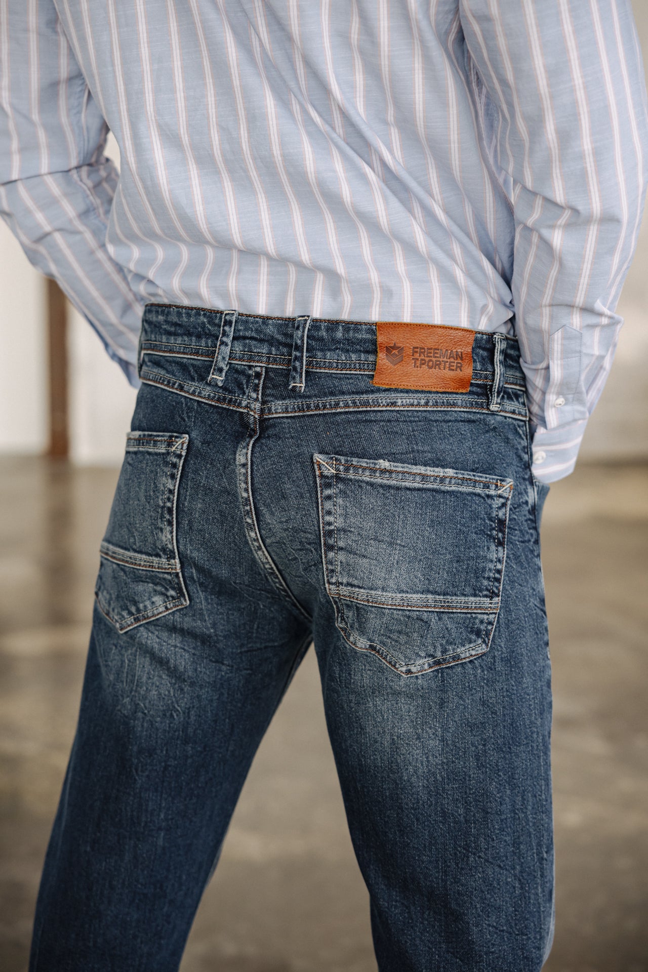 

Eng anliegende gerade Jeans Mann Jimmy sermini | Freeman T. Porter