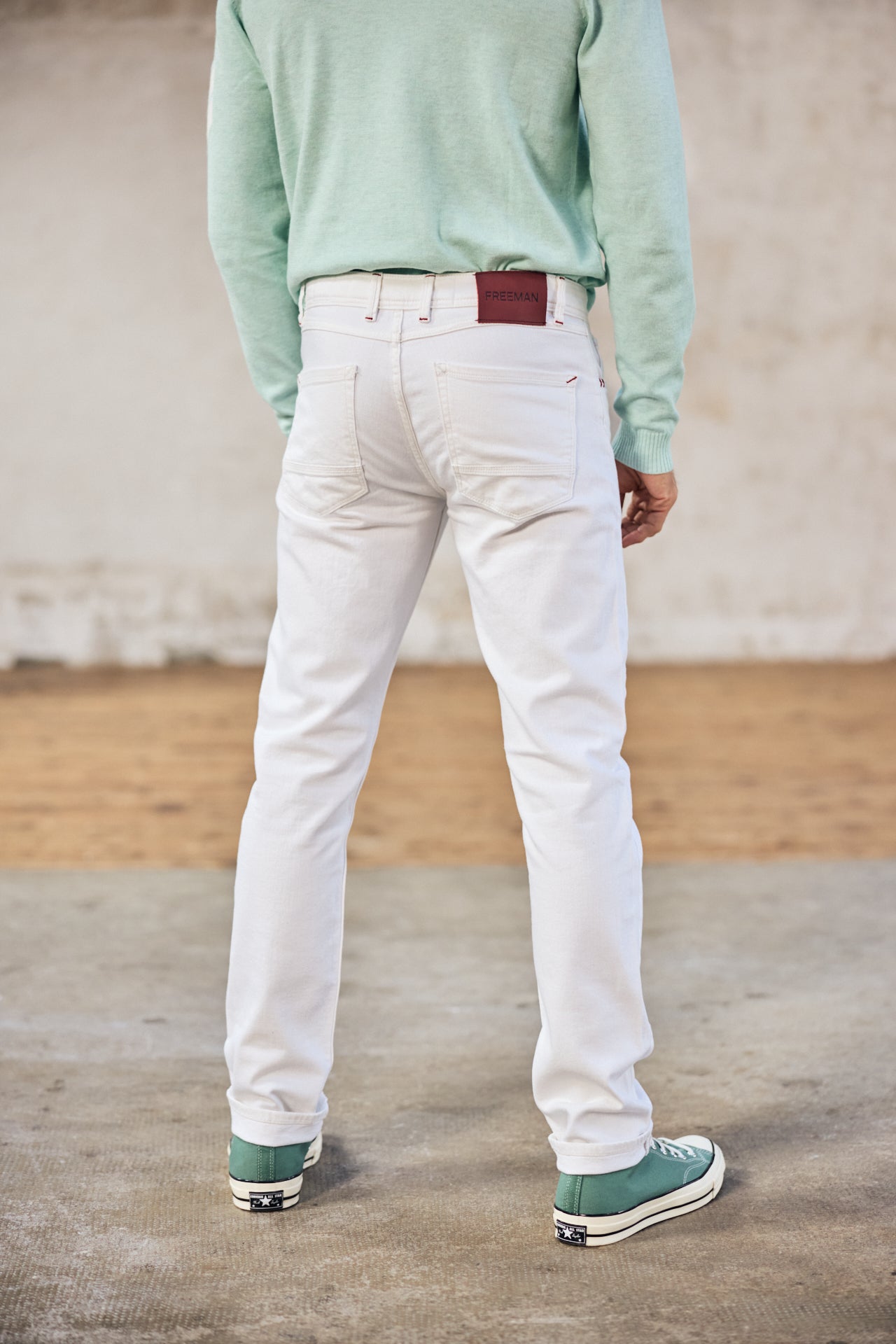 

Gerade geschnittene Hose Mann Jimmy Andalousia off white | Freeman T. Porter