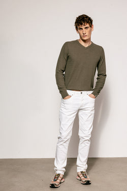 

Pantalon droit ajusté Homme Jimmy Saloon bright white | Freeman T. Porter