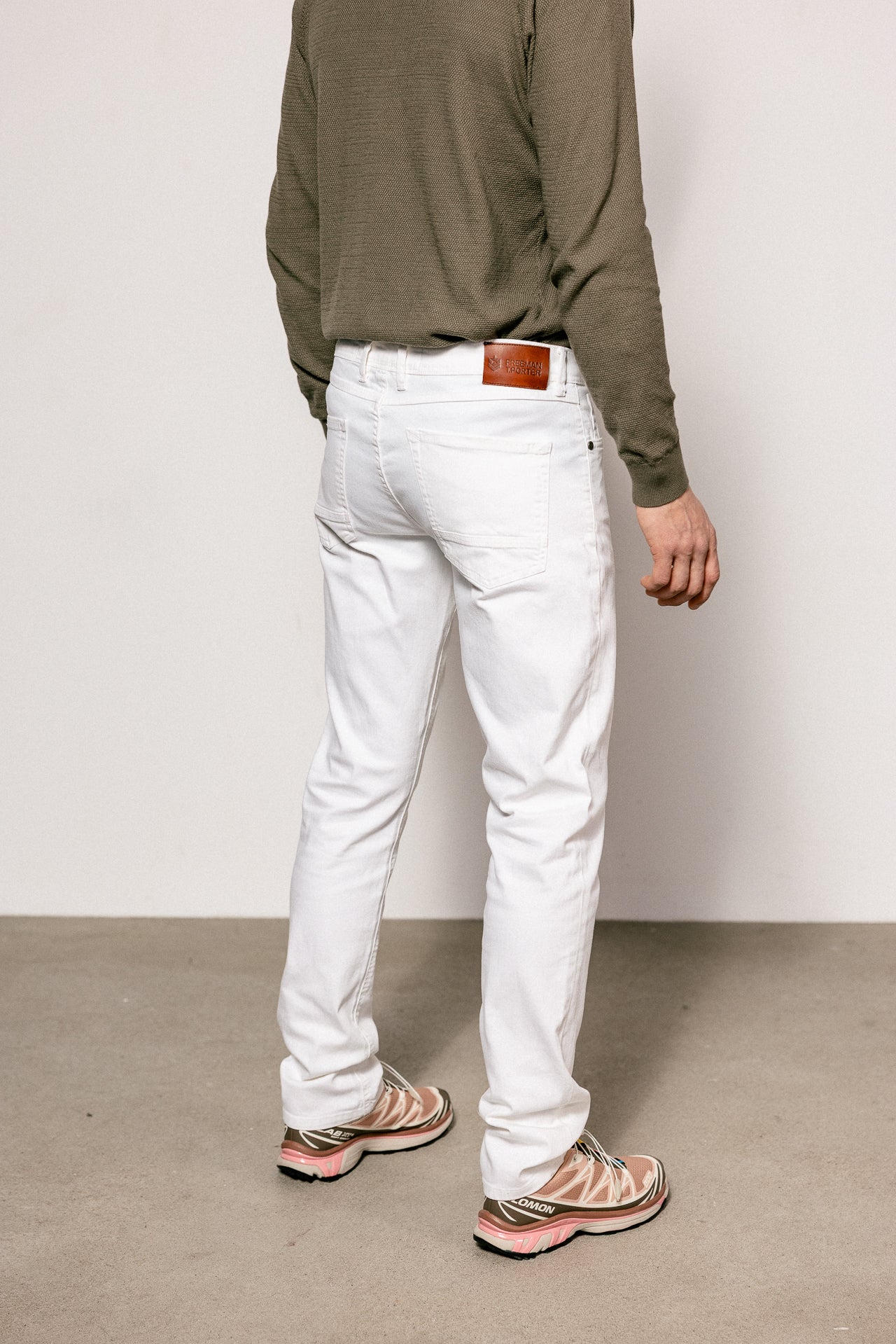 

Pantalon droit ajusté Homme Jimmy Saloon bright white | Freeman T. Porter