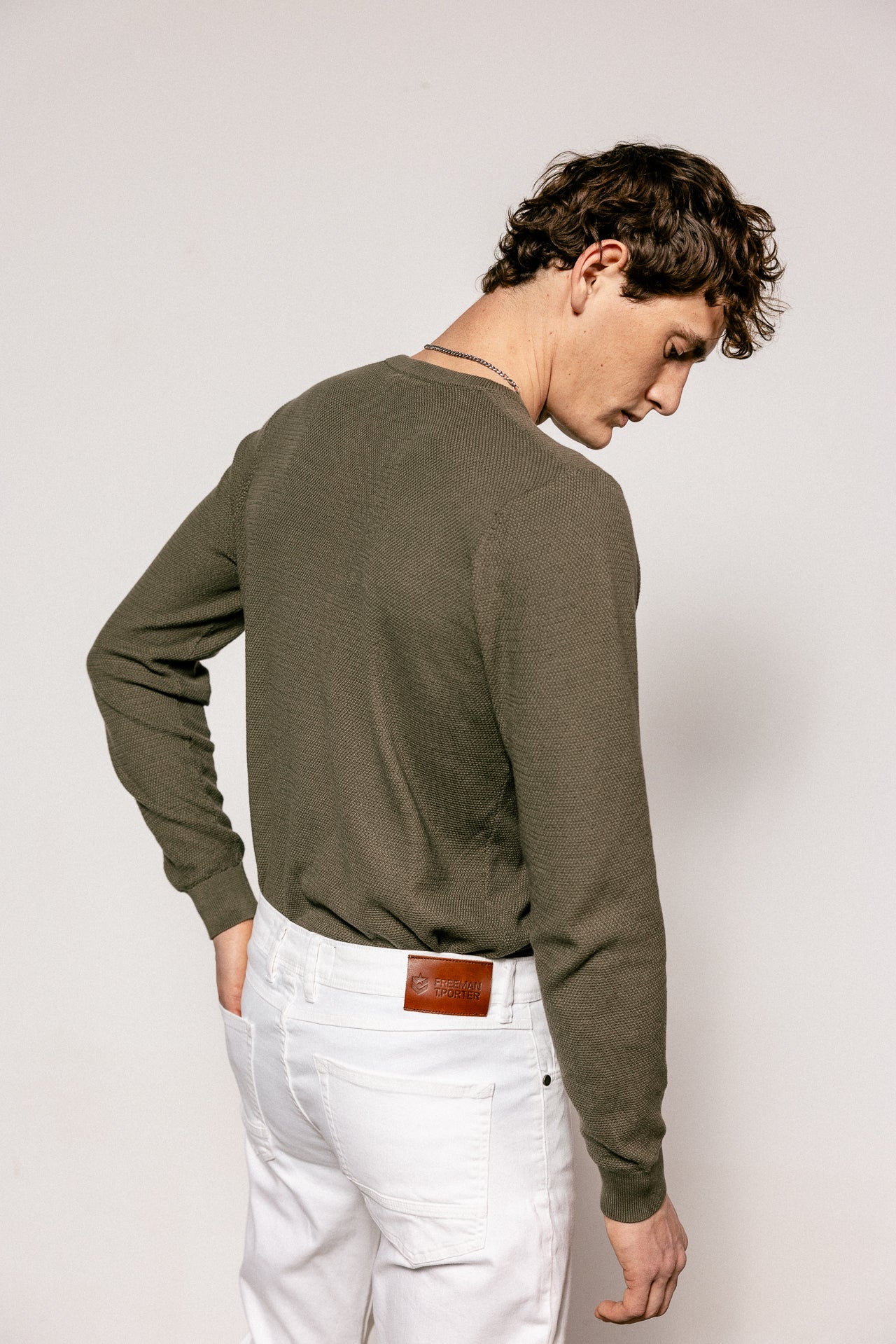 

Pantalon droit ajusté Homme Jimmy Saloon bright white | Freeman T. Porter