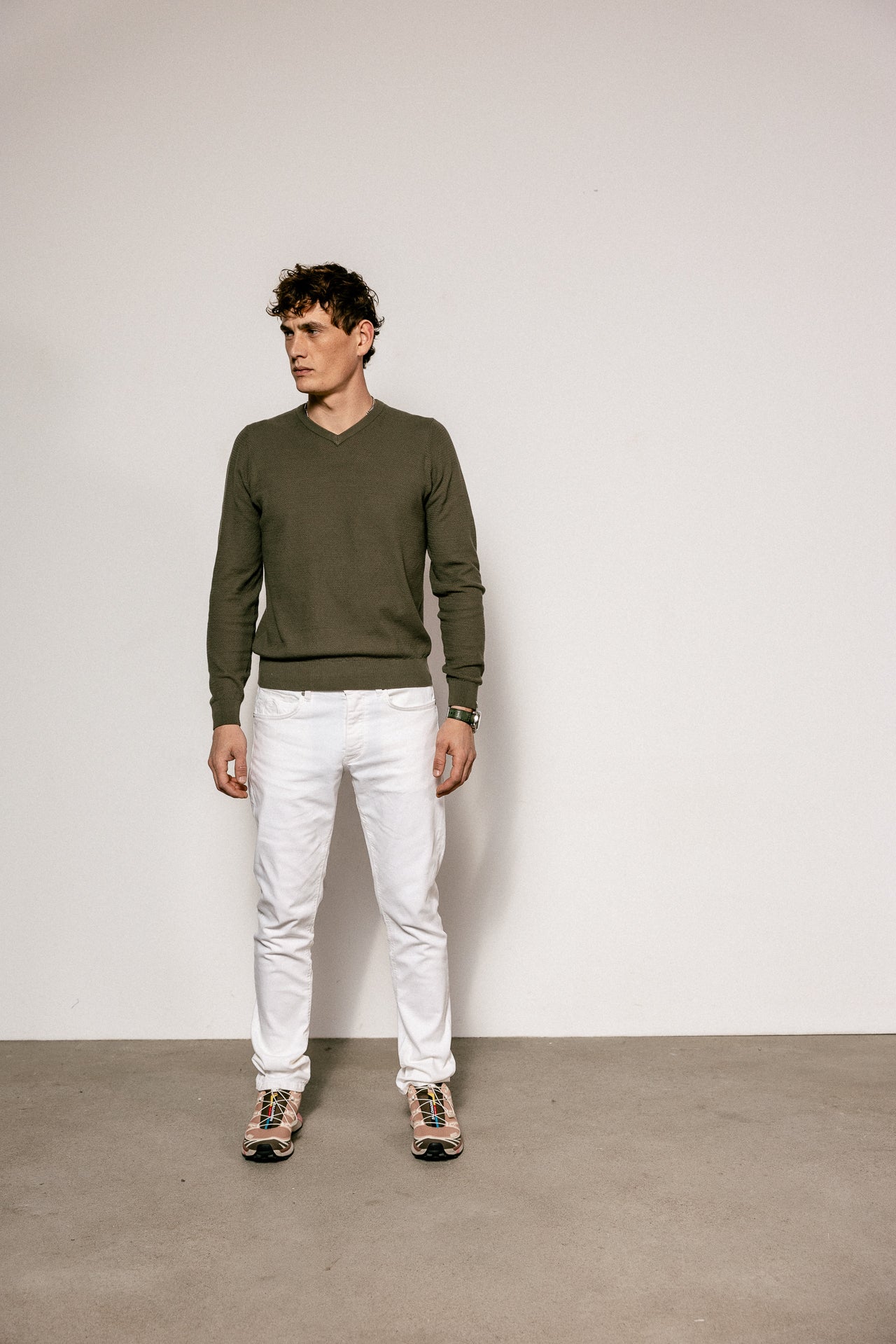 

Pantalon droit ajusté Homme Jimmy Saloon bright white | Freeman T. Porter