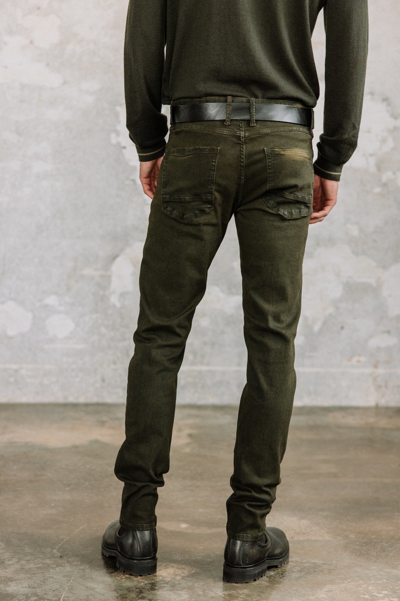 

Pantalon droit ajusté Hombres Jimmy New Magic Color Oil mayfly | Freeman T. Porter