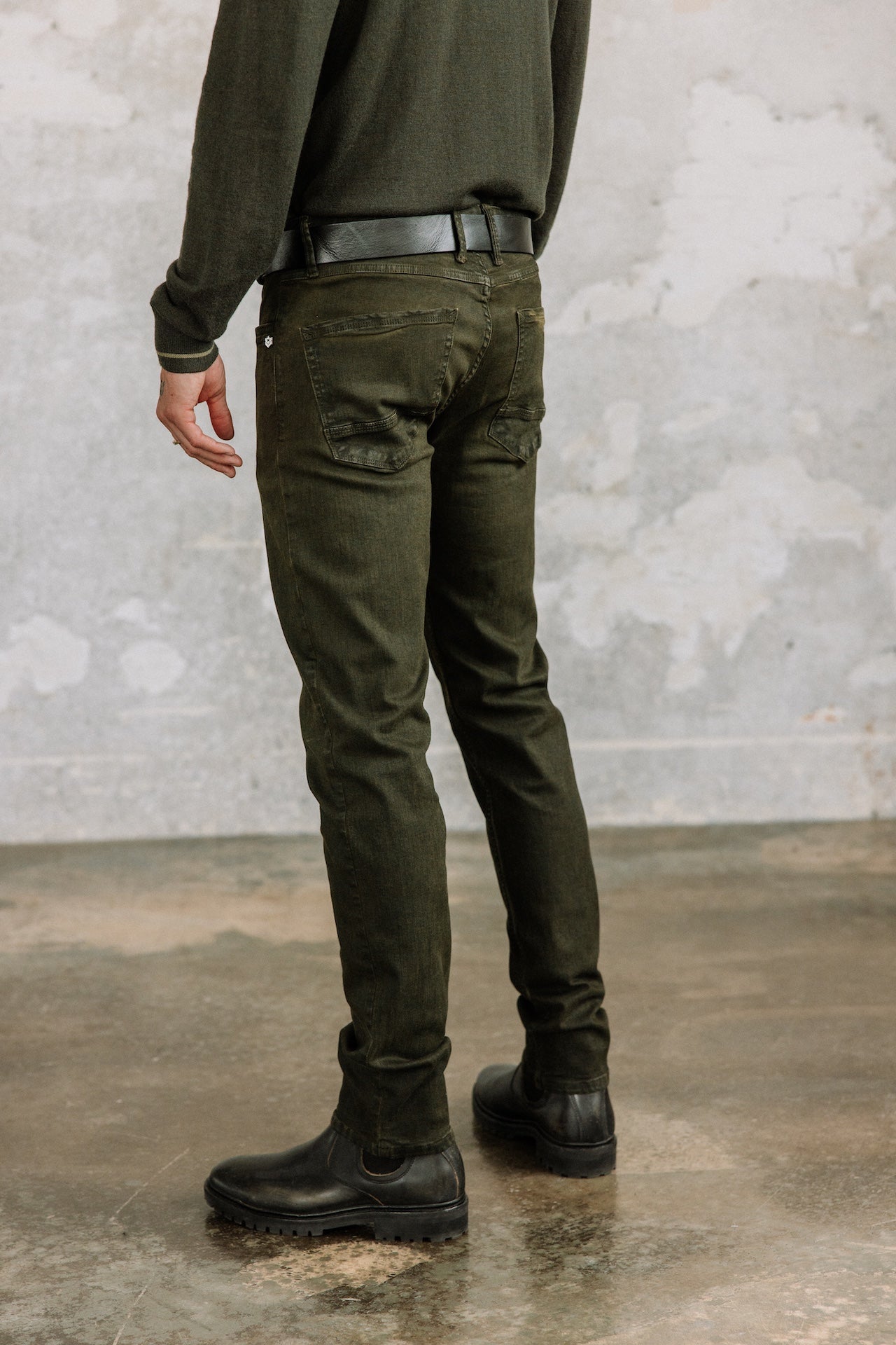

Pantalon droit ajusté Hombres Jimmy New Magic Color Oil mayfly | Freeman T. Porter
