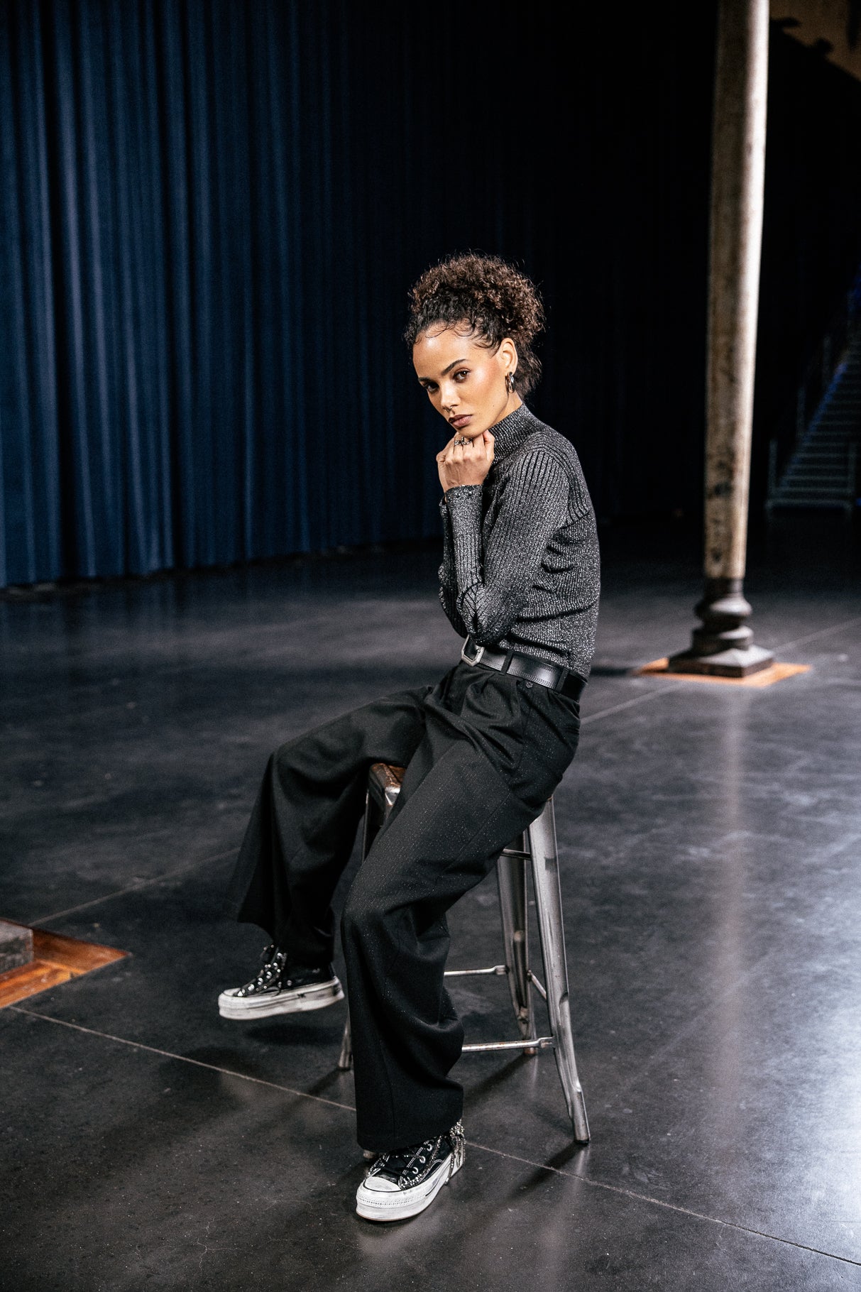 

City flare trousers Women Alison Cascada black | Freeman T. Porter