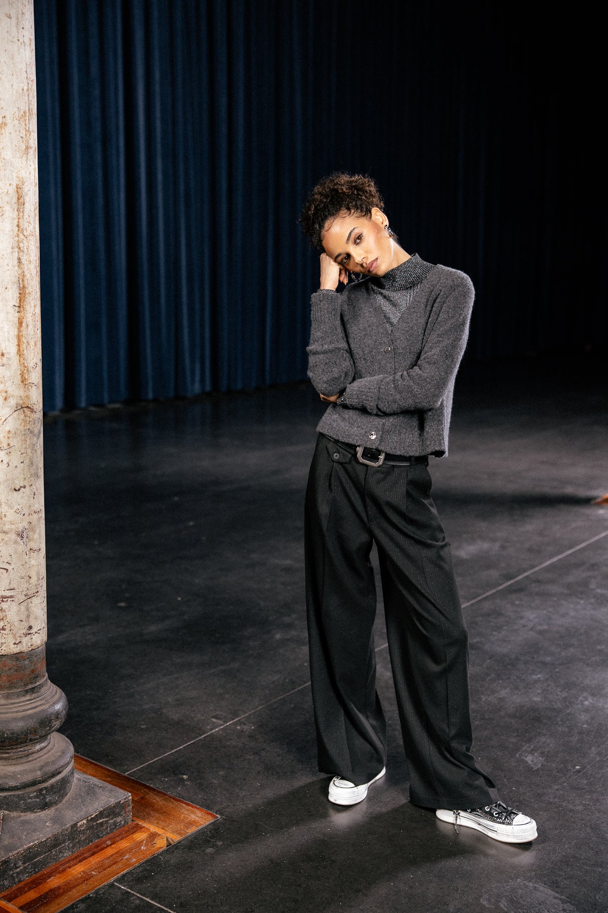 

City flare trousers Women Alison Cascada black | Freeman T. Porter