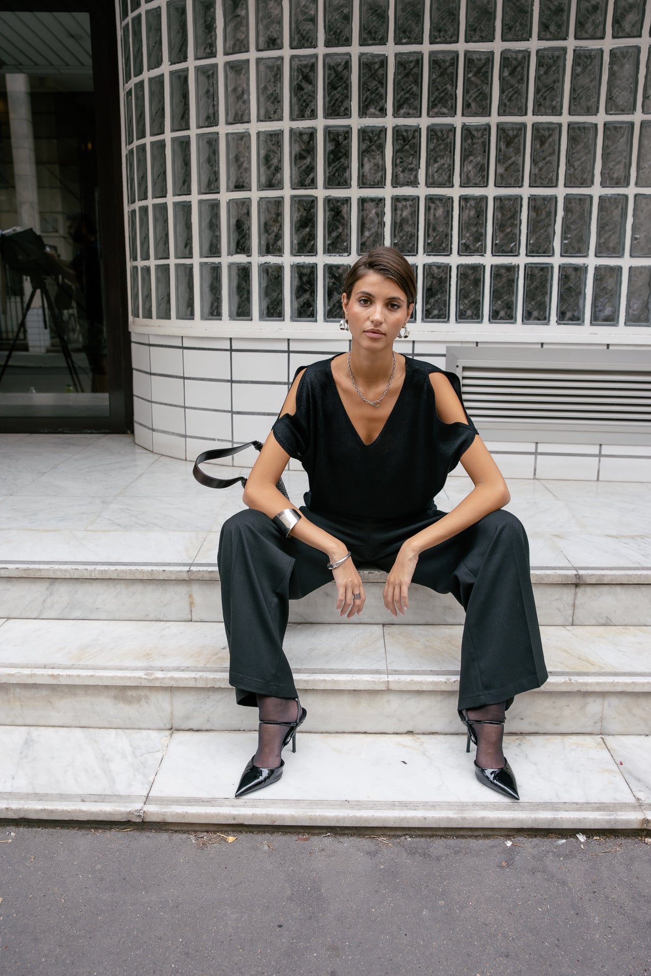 

Pantalon City flare Femme Alison Cascada black | Freeman T. Porter