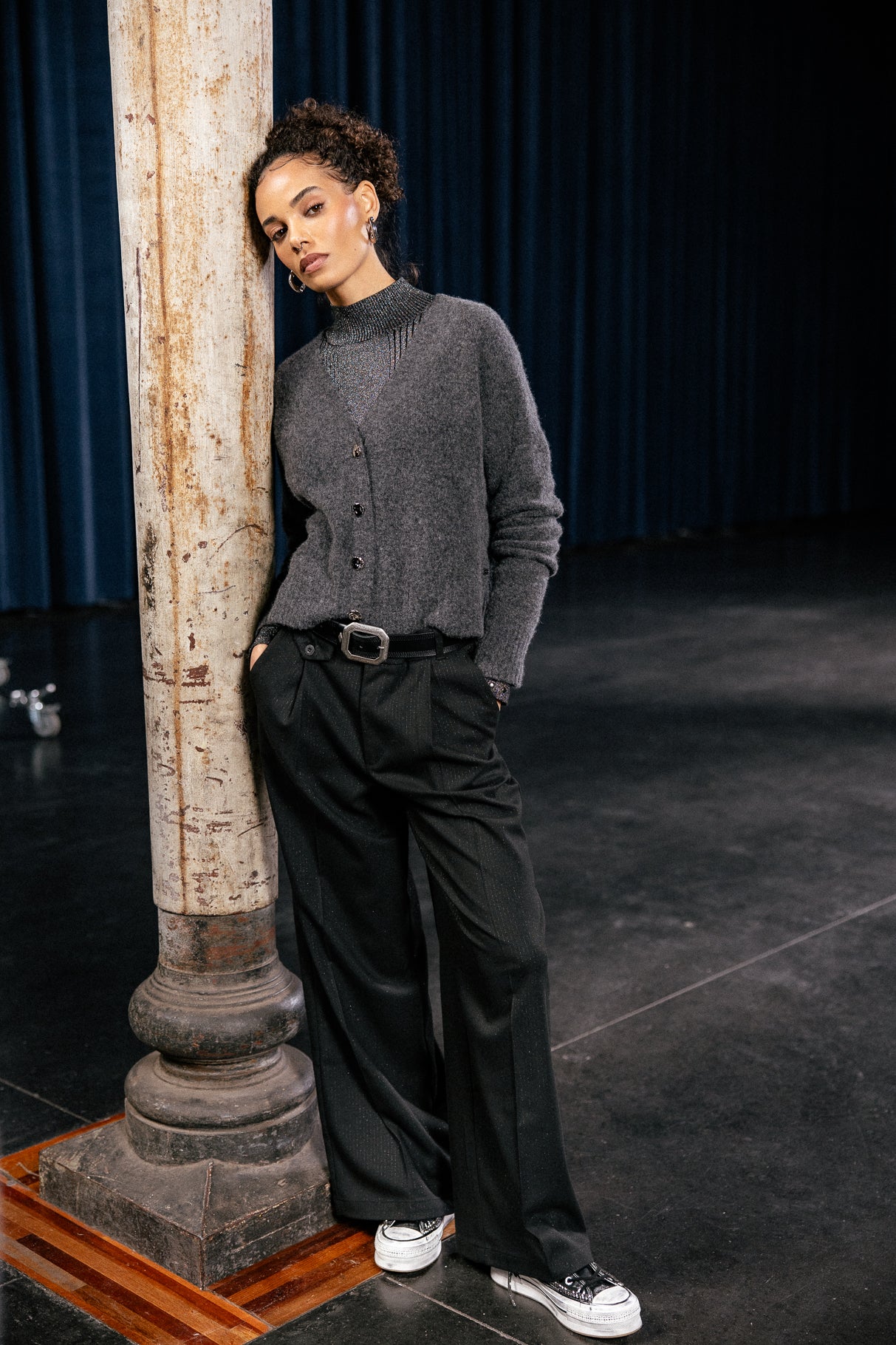 

City flare trousers Women Alison Cascada black | Freeman T. Porter