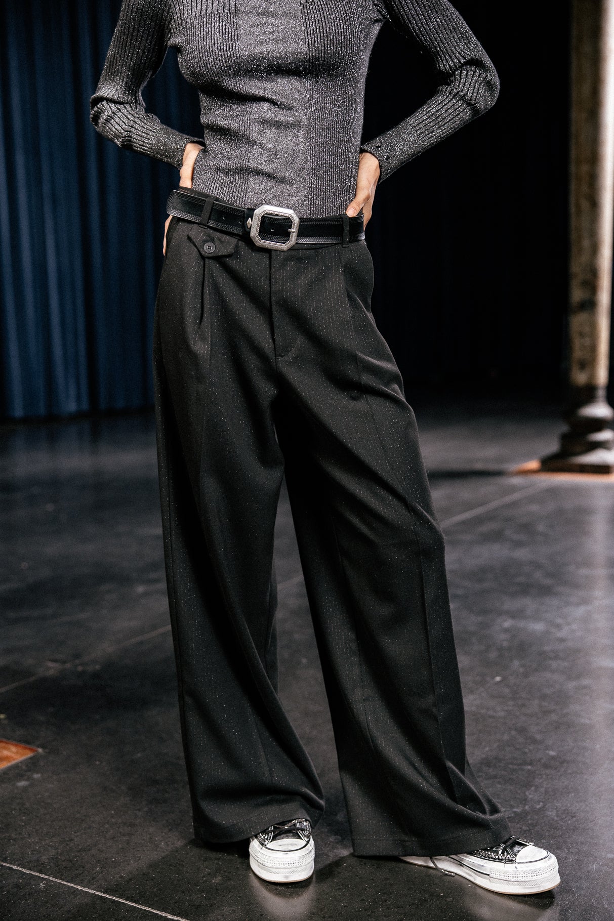 

City flare trousers Women Alison Cascada black | Freeman T. Porter