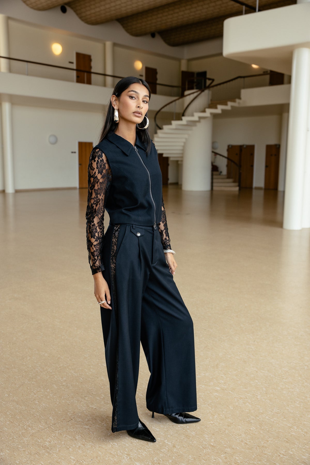 

Pantalon City flare Femme Alison Dust dark sapphire | Freeman T. Porter