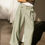

Pantalon large taille haute rayé à pinces Femme Alison Looney lily pad | Freeman T. Porter