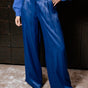 

City flare pants Women Alison Silk bellwether blue | Freeman T. Porter