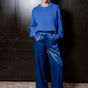 

Pantalon City flare Femme Alison Silk bellwether blue | Freeman T. Porter