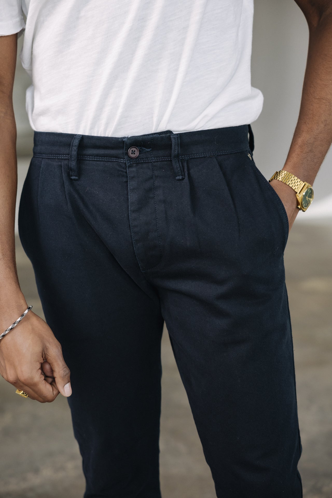 
              

Pantalon city Mann Ocoris Drill navy | Freeman T. Porter
            