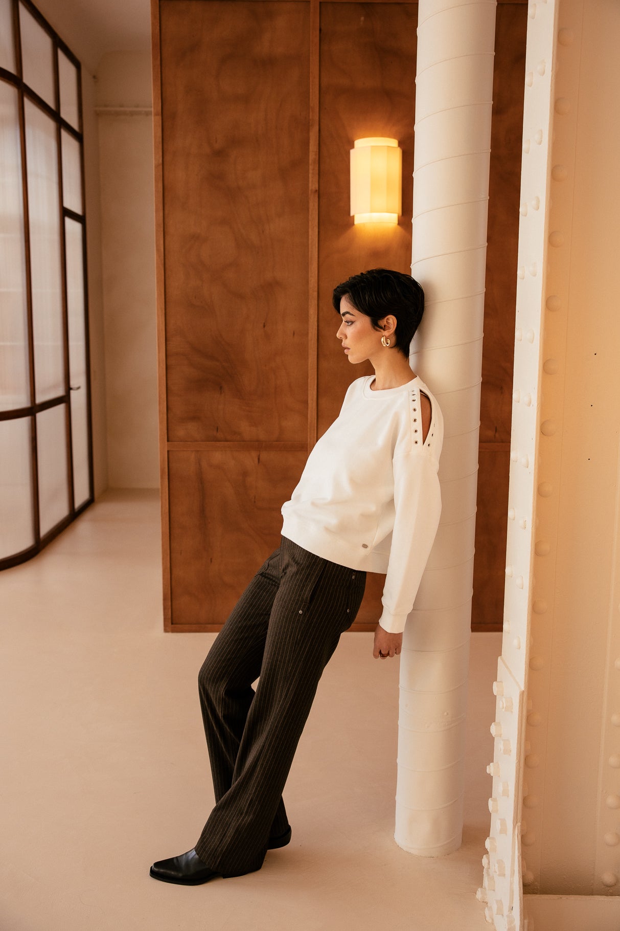 

Pantalon large Femme Eloisa Dallas chocolate | Freeman T. Porter