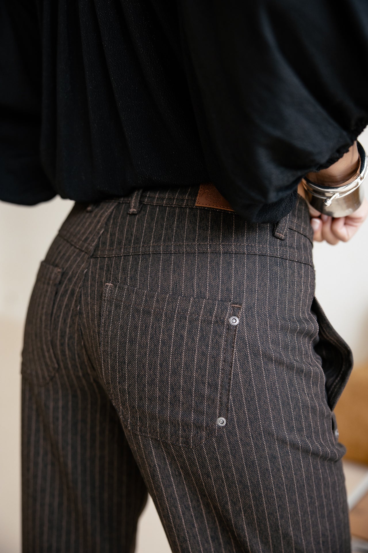 

Wijde broek Dames Eloisa Dallas chocolate | Freeman T. Porter