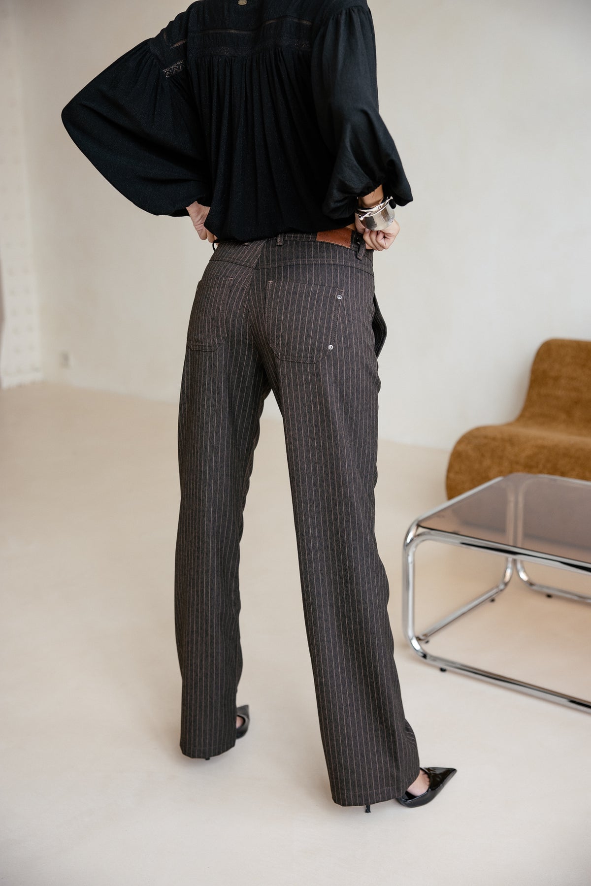 

Wide leg trousers Women Eloisa Dallas chocolate | Freeman T. Porter