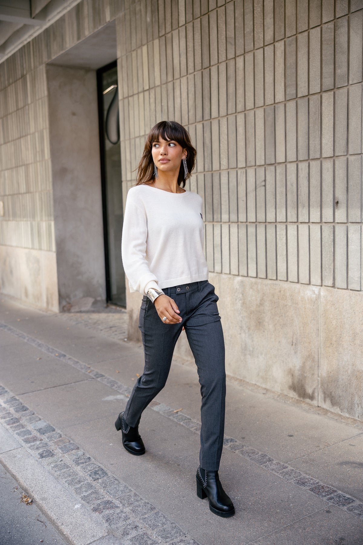 

Super Slim Cityhose Damen Tessa Officio moon rock | Freeman T. Porter