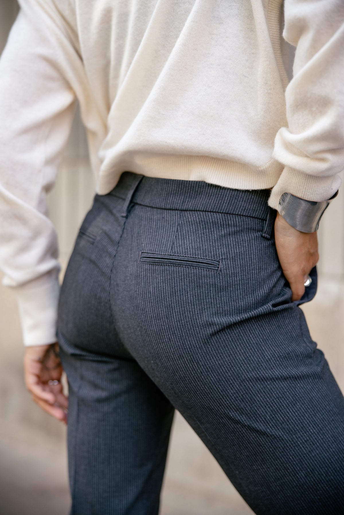 

Super Slim Cityhose Damen Tessa Officio moon rock | Freeman T. Porter