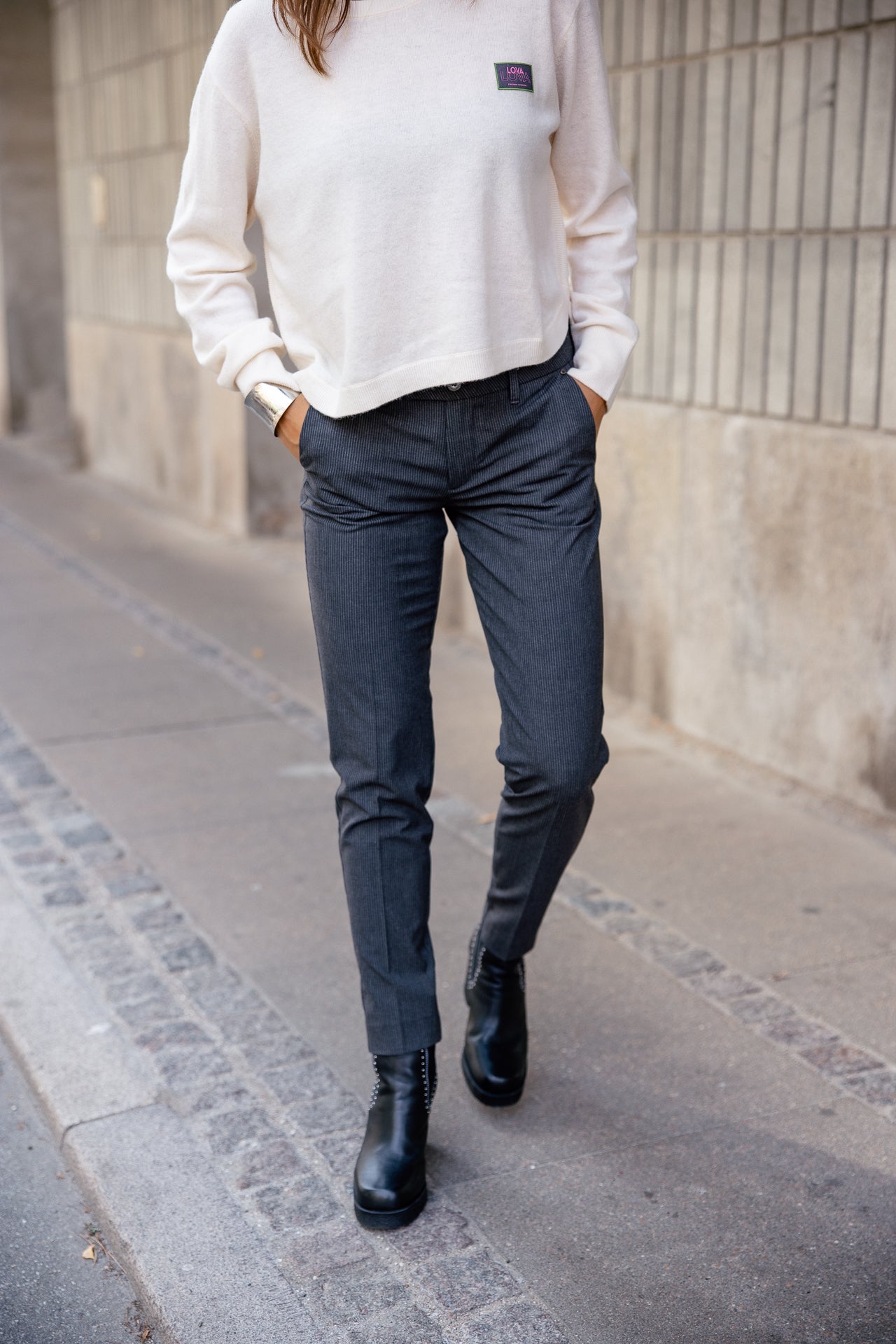 

Super Slim Cityhose Damen Tessa Officio moon rock | Freeman T. Porter