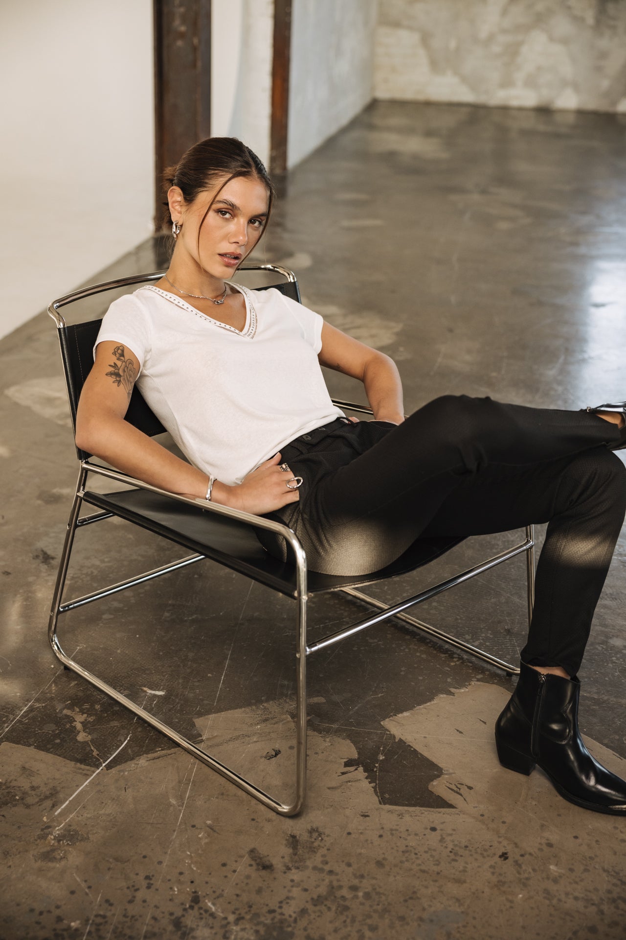 

Super-slim pants Woman Tessa Socially black | Freeman T. Porter