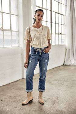 

Jeans boyfriend Femme Jannet Denim marclay | Freeman T. Porter