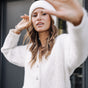 

Cardigan oversize Unisex Giliane white | Freeman T. Porter