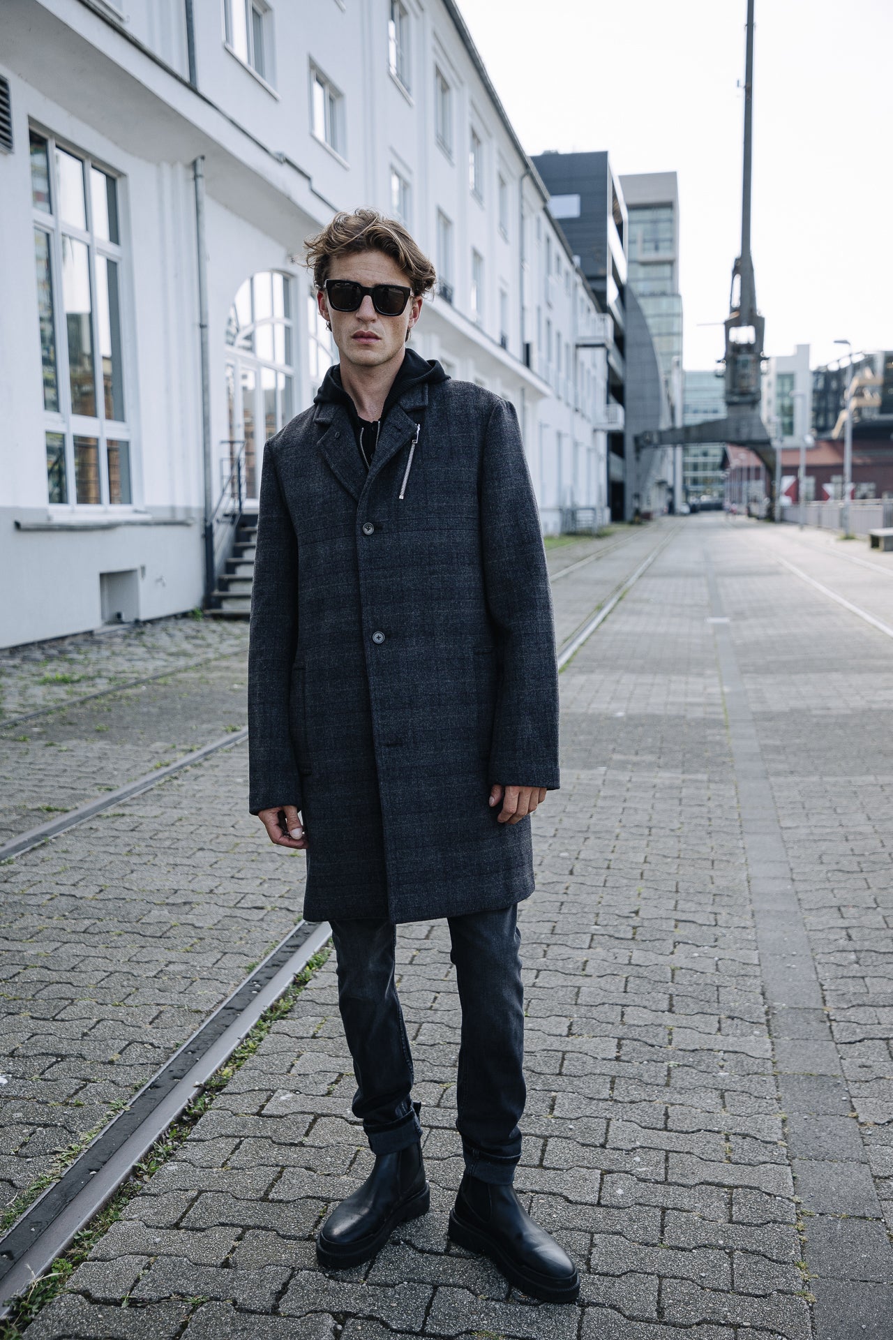 

Veste à carreaux Men Danton Checks dark grey | Freeman T. Porter