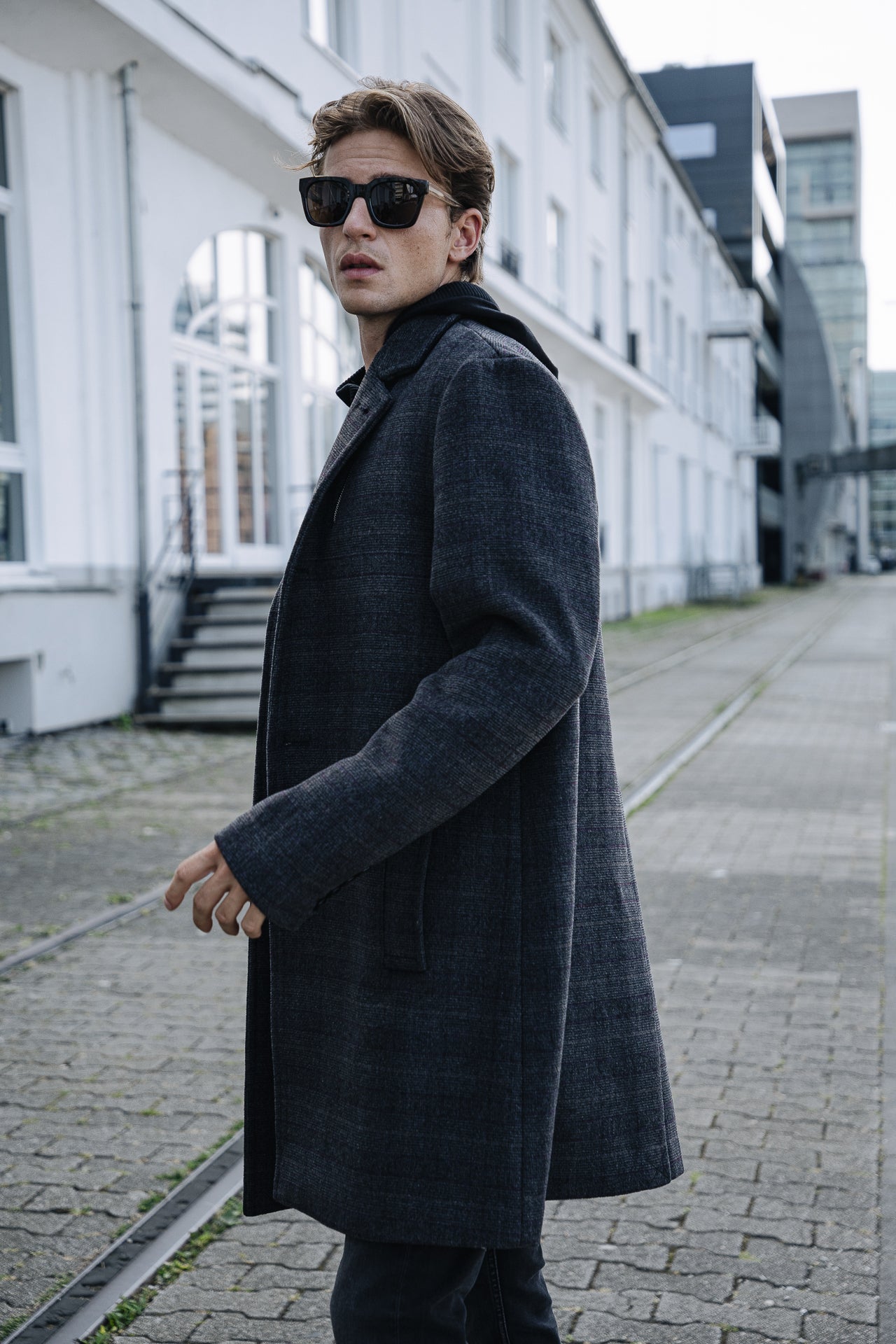 

Veste à carreaux Men Danton Checks dark grey | Freeman T. Porter