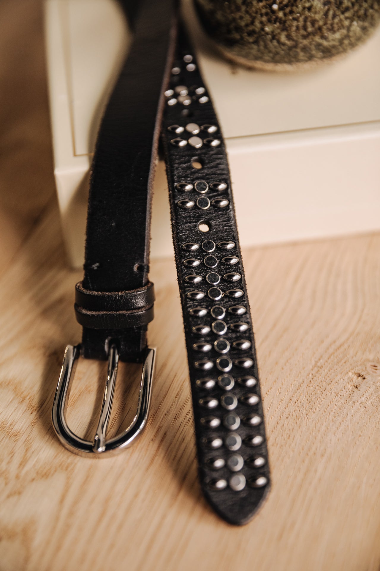 

Leather belt Woman Asdrig black | Freeman T. Porter