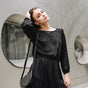 

Robe courte Woman Ressa Jacquard black | Freeman T. Porter