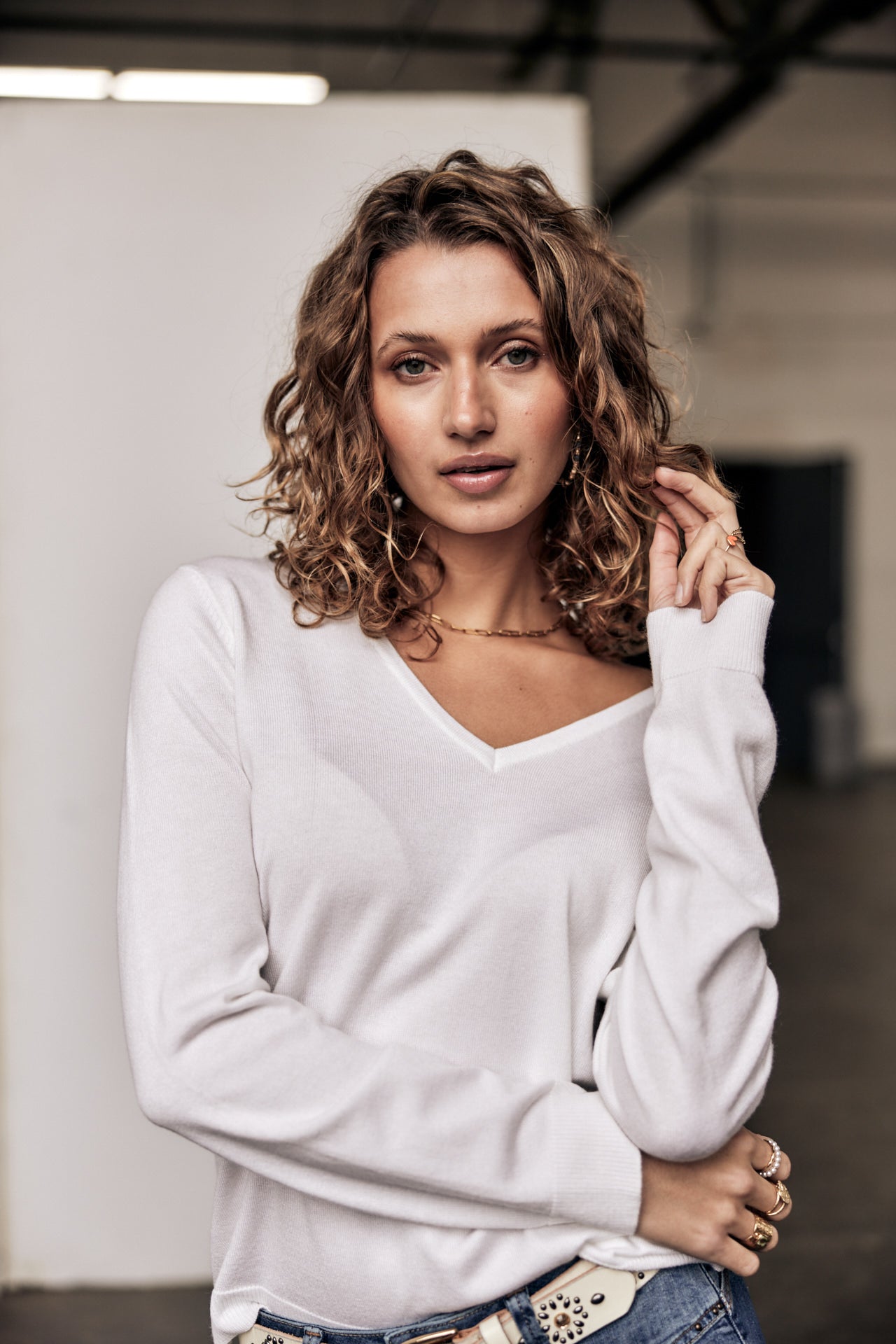 

Pull manches longues Woman Parcia Lace white | Freeman T. Porter