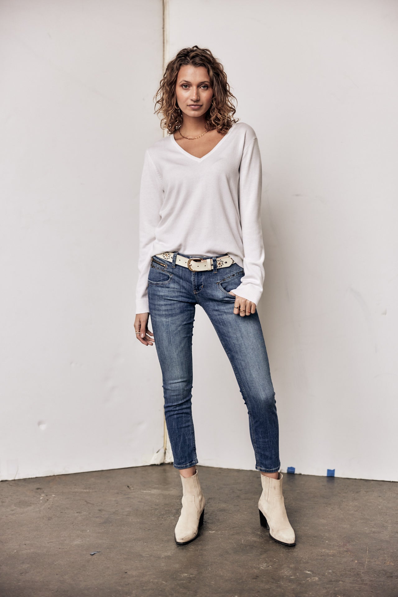

Pull manches longues Woman Parcia Lace white | Freeman T. Porter