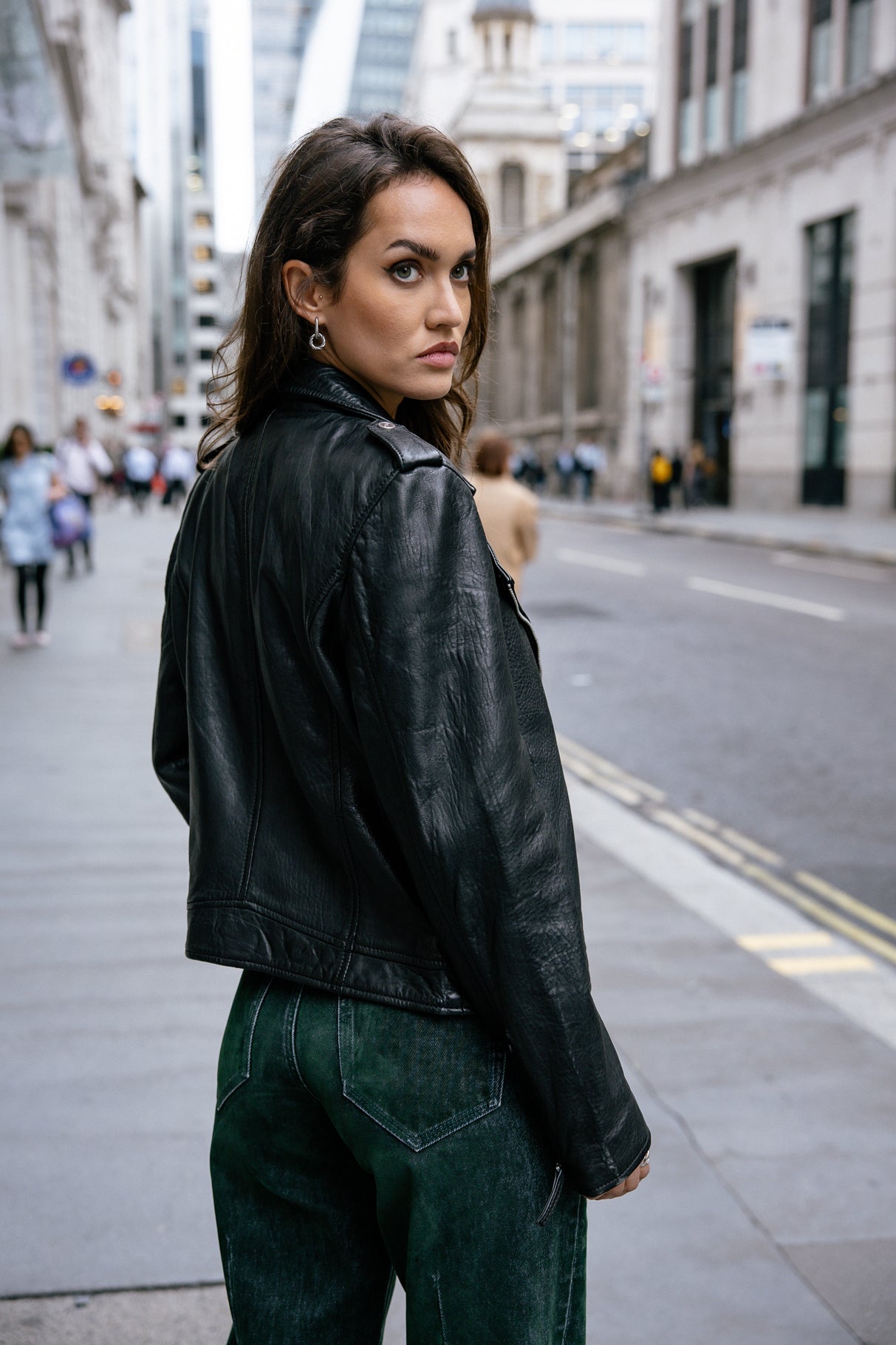 

Perfecto en cuir Femme Kristen Cuir black | Freeman T. Porter