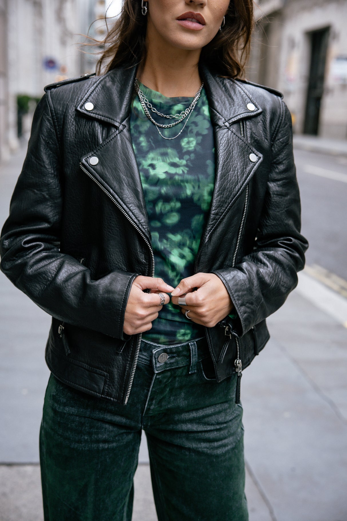 

Perfecto en cuir Femme Kristen Cuir black | Freeman T. Porter