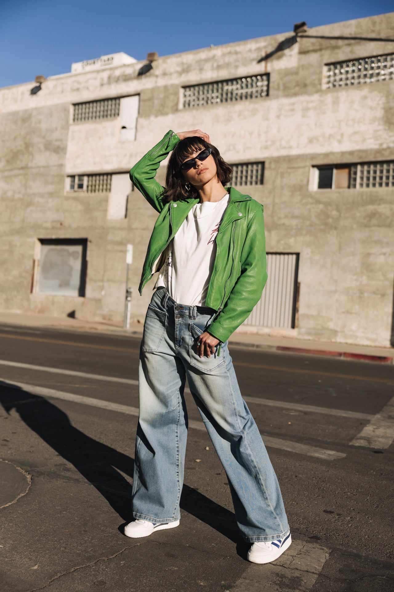 

Cuero perfecto Mujer Kristen Leather killy green | Freeman T. Porter