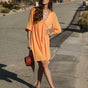 

Robe courte ample Frau Rafilda Plain Color safran | Freeman T. Porter