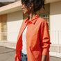 

Oversized shirt Woman Chella Plain Color hot coral | Freeman T. Porter