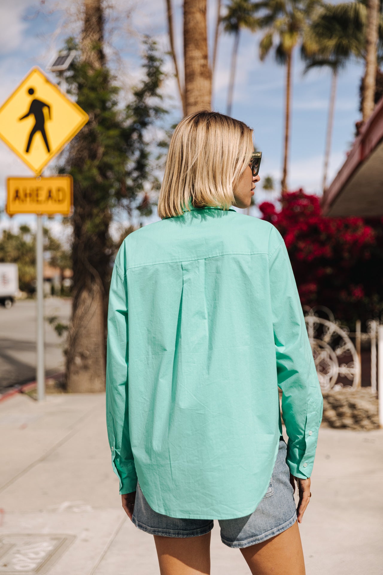 

Oversize shirt Women Chella Plain Color billiard | Freeman T. Porter