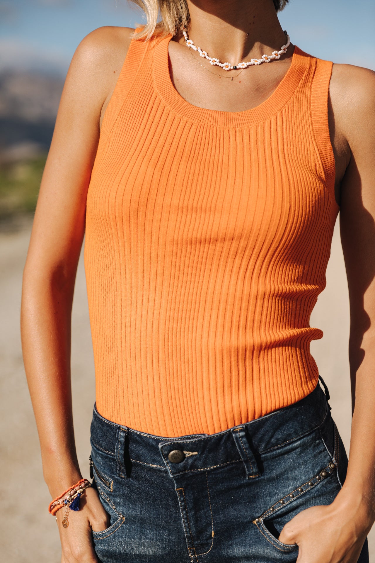 

Camiseta de punto Mujer Dorothea setting sun | Freeman T. Porter